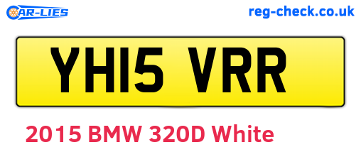 YH15VRR are the vehicle registration plates.