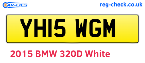 YH15WGM are the vehicle registration plates.