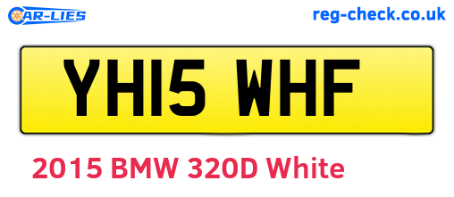 YH15WHF are the vehicle registration plates.