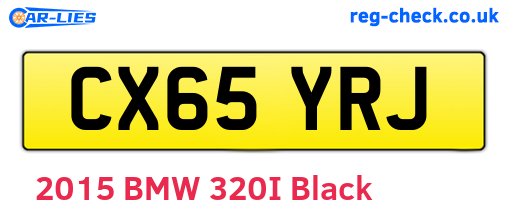 CX65YRJ are the vehicle registration plates.