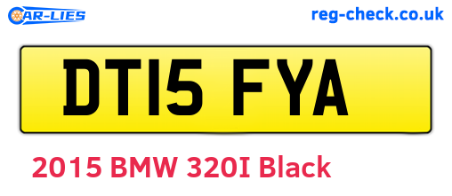 DT15FYA are the vehicle registration plates.