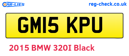 GM15KPU are the vehicle registration plates.