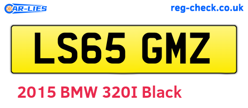 LS65GMZ are the vehicle registration plates.