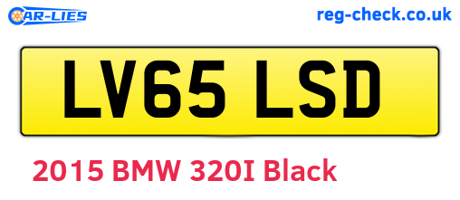 LV65LSD are the vehicle registration plates.