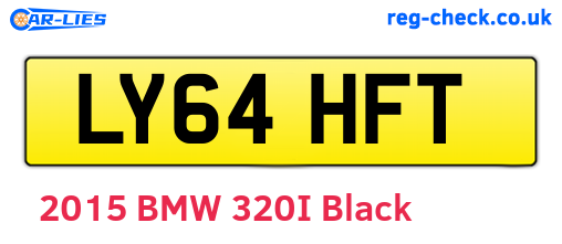 LY64HFT are the vehicle registration plates.