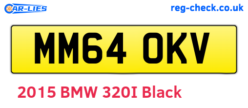 MM64OKV are the vehicle registration plates.