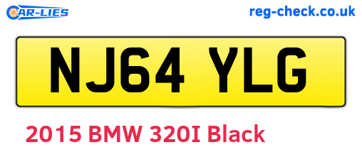 NJ64YLG are the vehicle registration plates.
