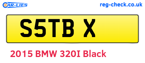 S5TBX are the vehicle registration plates.