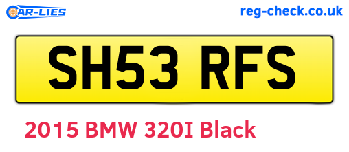 SH53RFS are the vehicle registration plates.