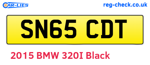 SN65CDT are the vehicle registration plates.