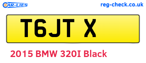 T6JTX are the vehicle registration plates.