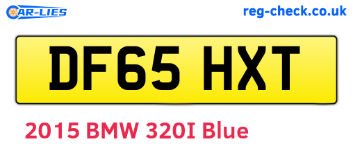 DF65HXT are the vehicle registration plates.