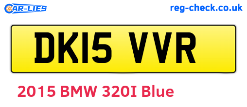 DK15VVR are the vehicle registration plates.