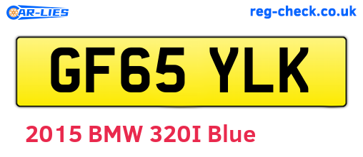 GF65YLK are the vehicle registration plates.