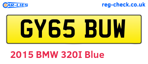 GY65BUW are the vehicle registration plates.
