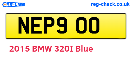 NEP900 are the vehicle registration plates.
