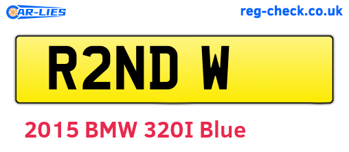 R2NDW are the vehicle registration plates.