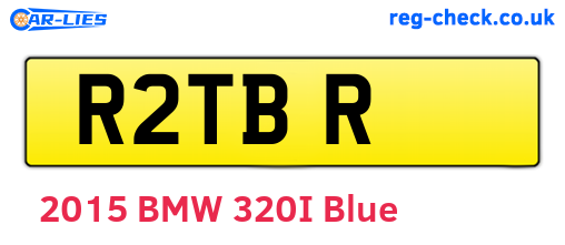 R2TBR are the vehicle registration plates.