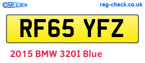 RF65YFZ are the vehicle registration plates.
