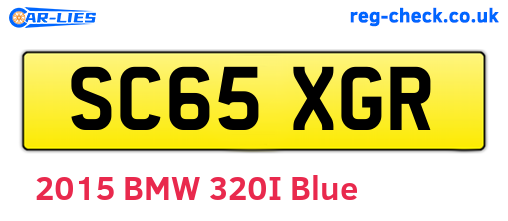 SC65XGR are the vehicle registration plates.