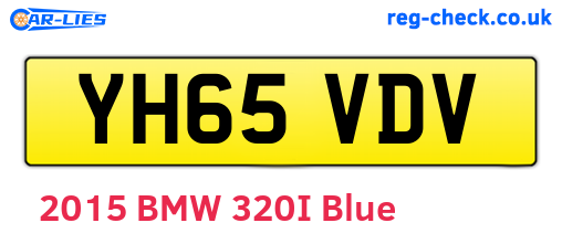 YH65VDV are the vehicle registration plates.