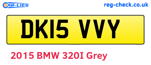 DK15VVY are the vehicle registration plates.