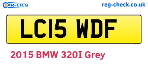 LC15WDF are the vehicle registration plates.