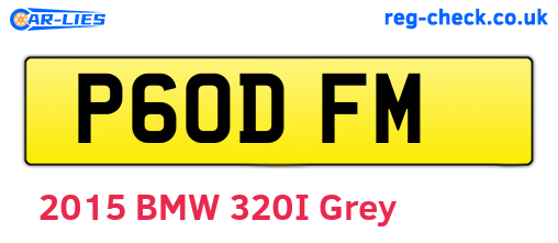 P60DFM are the vehicle registration plates.