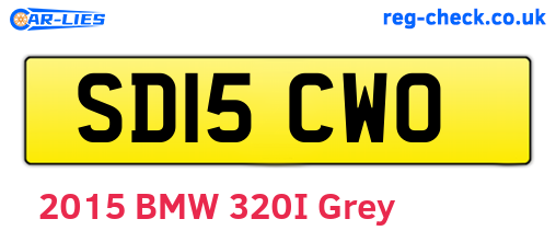 SD15CWO are the vehicle registration plates.