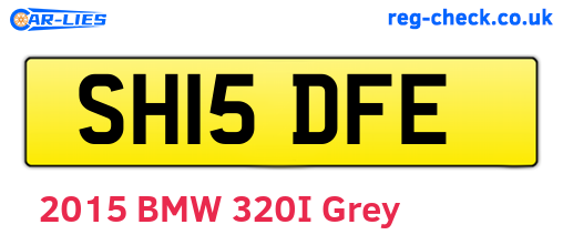 SH15DFE are the vehicle registration plates.