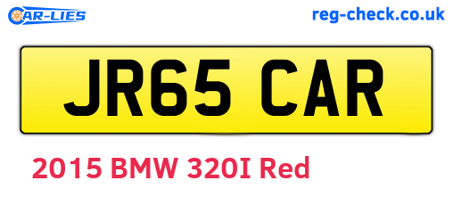 JR65CAR are the vehicle registration plates.