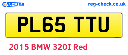PL65TTU are the vehicle registration plates.