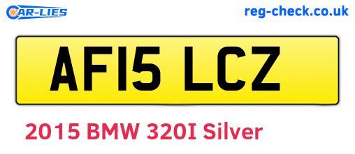 AF15LCZ are the vehicle registration plates.
