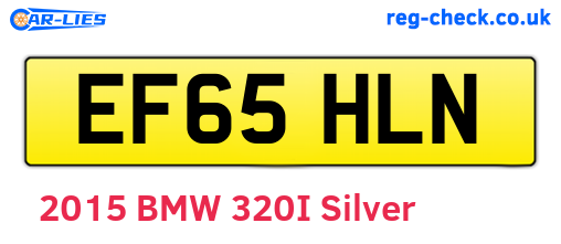 EF65HLN are the vehicle registration plates.