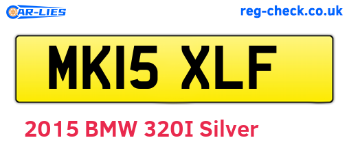 MK15XLF are the vehicle registration plates.