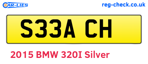 S33ACH are the vehicle registration plates.