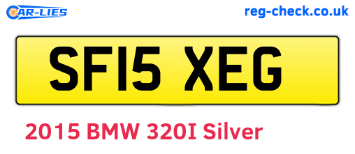 SF15XEG are the vehicle registration plates.