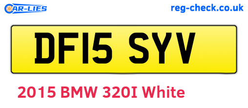 DF15SYV are the vehicle registration plates.