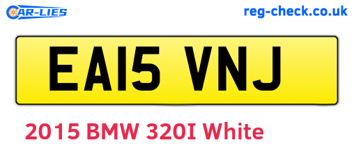 EA15VNJ are the vehicle registration plates.