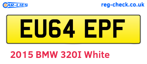 EU64EPF are the vehicle registration plates.