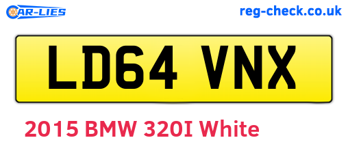 LD64VNX are the vehicle registration plates.