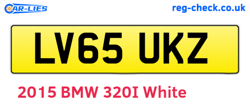 LV65UKZ are the vehicle registration plates.