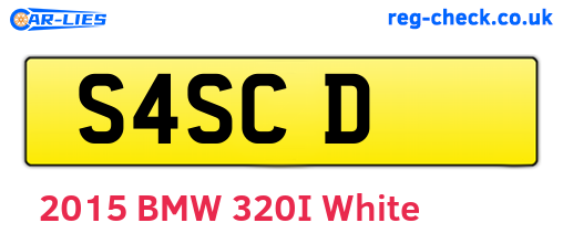 S4SCD are the vehicle registration plates.