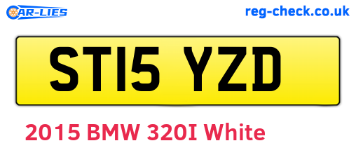 ST15YZD are the vehicle registration plates.