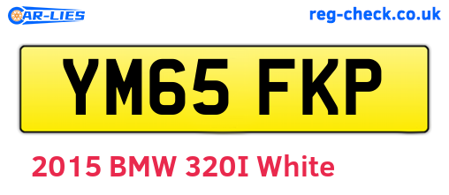 YM65FKP are the vehicle registration plates.