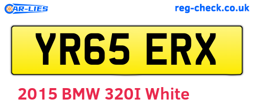 YR65ERX are the vehicle registration plates.