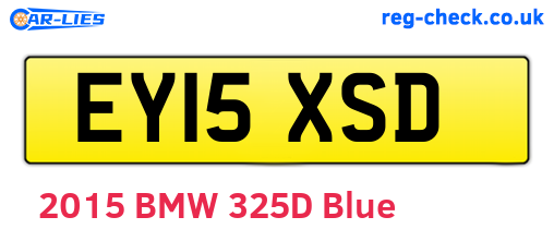 EY15XSD are the vehicle registration plates.