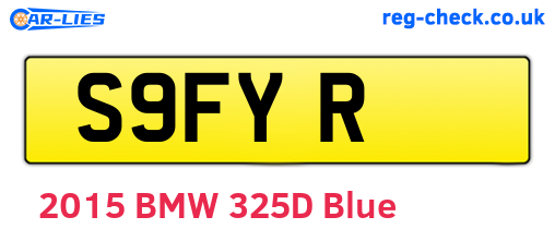 S9FYR are the vehicle registration plates.