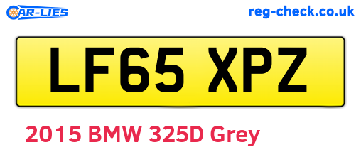 LF65XPZ are the vehicle registration plates.
