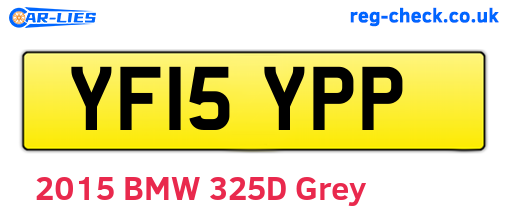 YF15YPP are the vehicle registration plates.